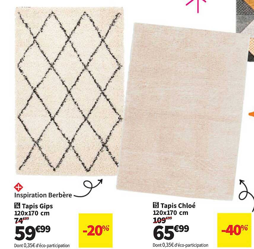 Tapis Gips 120x170 cm -20%