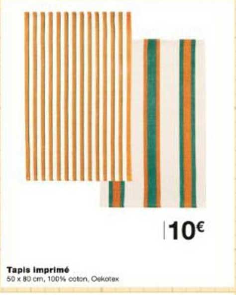 Tapis imprimé
