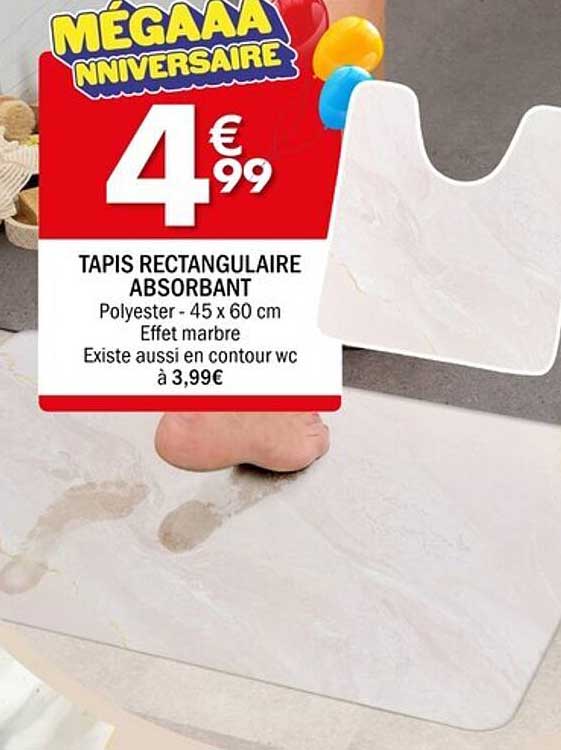 TAPIS RECTANGULAIRE ABSORBANT