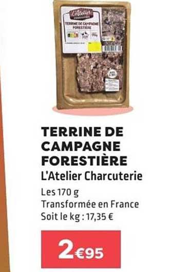 TERRINE DE CAMPAGNE FORESTIÈRE