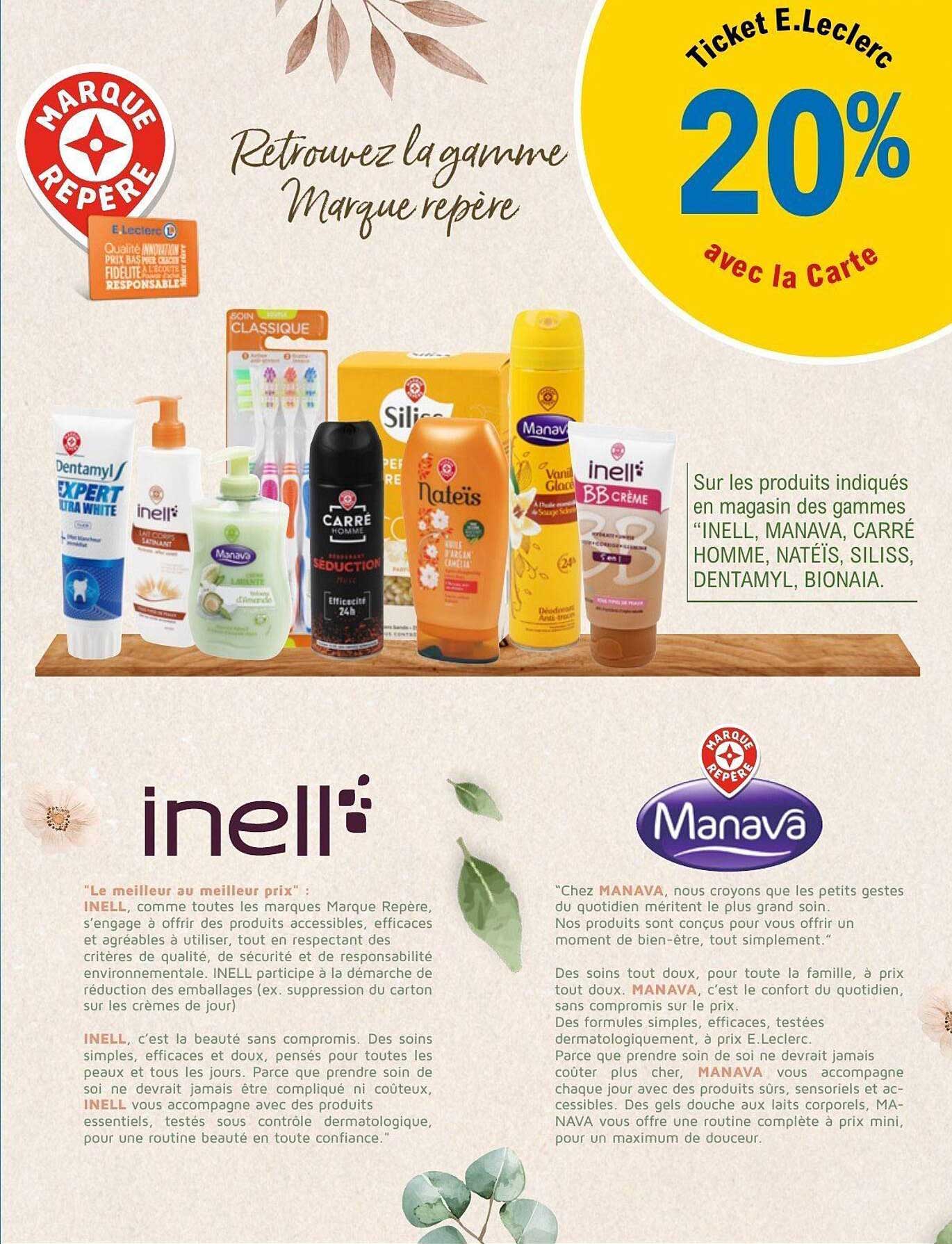 Ticket E.Leclerc 20% avec la Carte