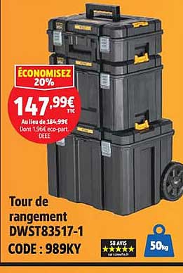 Tour de rangement DWST83517-1