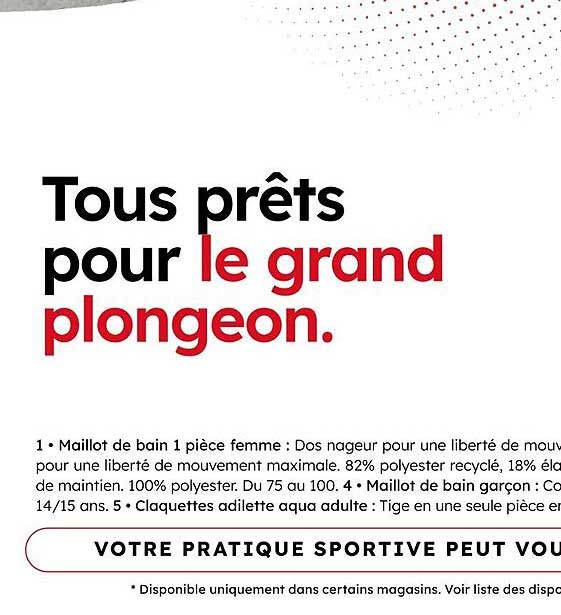Tous prêts pour le grand plongeon.