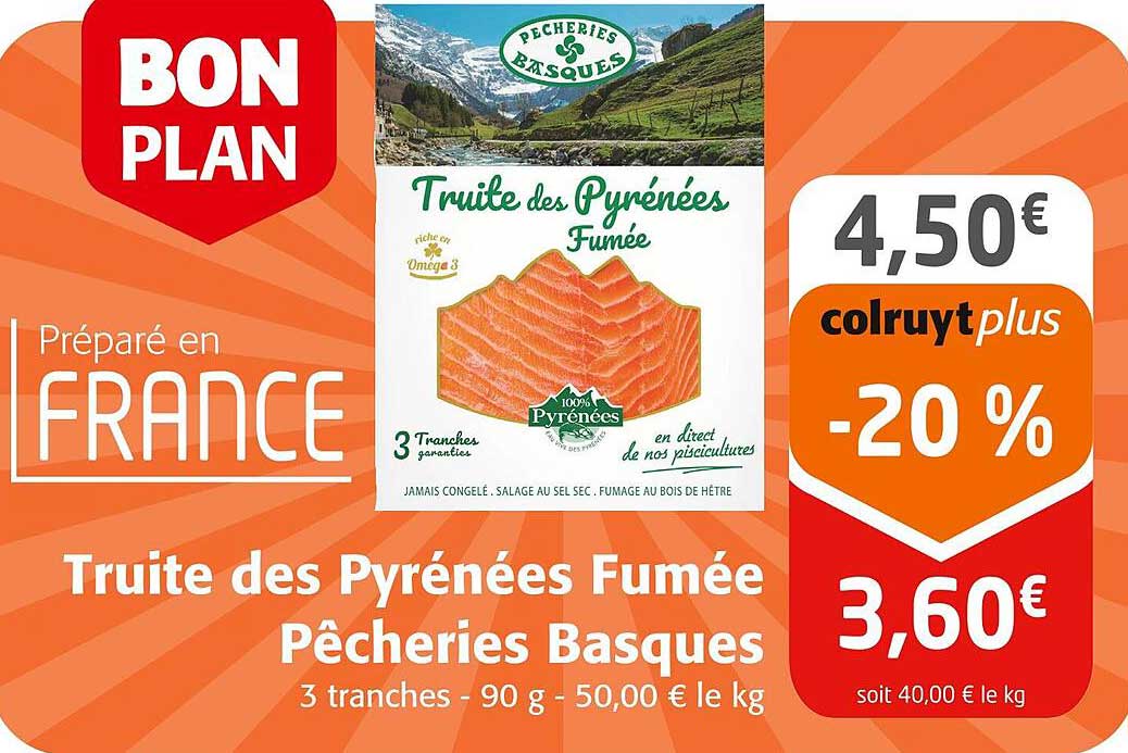Truite des Pyrénées Fumée Pêcheries Basques