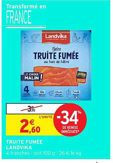 TRUITE FUMÉE LANDVIKA