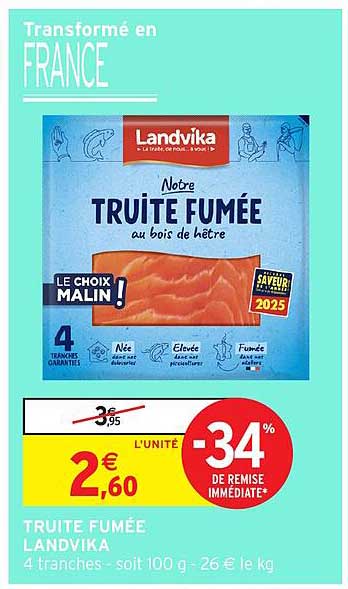 TRUITE FUMÉE LANDVIKA