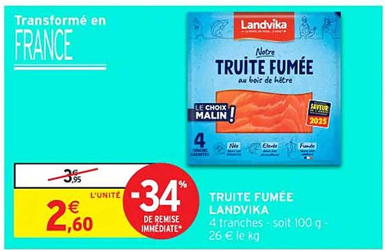 TRUITE FUMÉE LANDVIKA