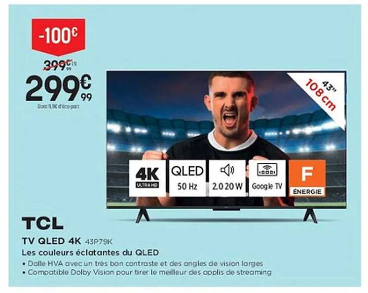 TV QLED 4K 43P79K
