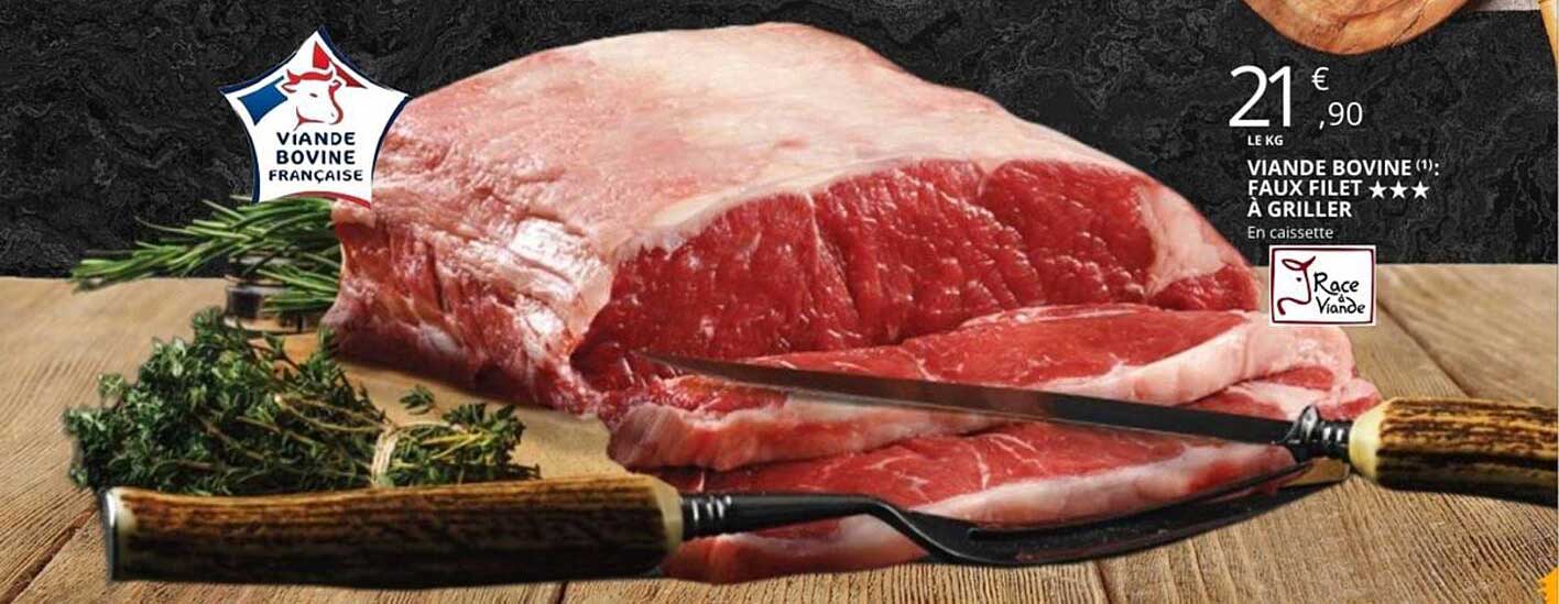 VIANDE BOVINE : FAUX FILET À GRILLER