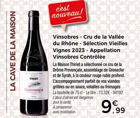 Vinsobres - Cru de la Vallée du Rhône - Sélection Vieilles Vignes 2023
