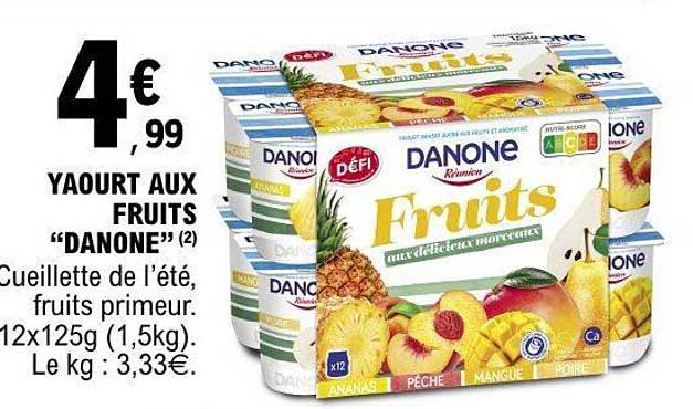 YAOURT AUX FRUITS "DANONE"
