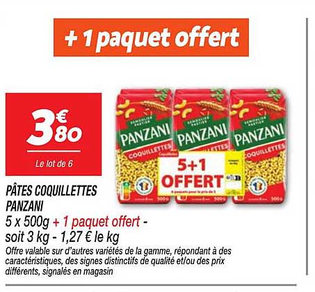 + 1 paquet offert