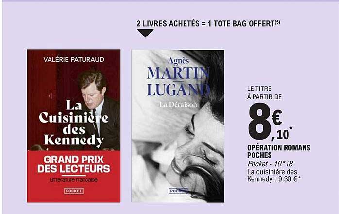 2 LIVRES ACHETÉS = 1 TOTE BAG OFFERT(5)