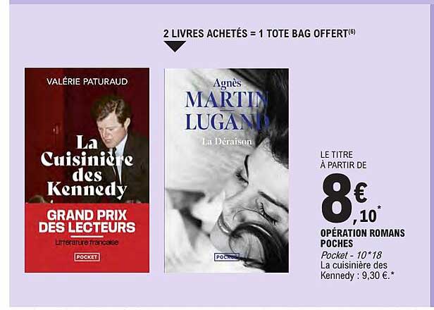2 LIVRES ACHETÉS = 1 TOTE BAG OFFERT(6)