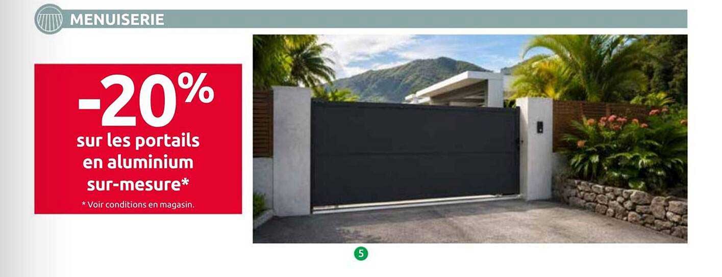 -20% sur les portails en aluminium sur-mesure*
