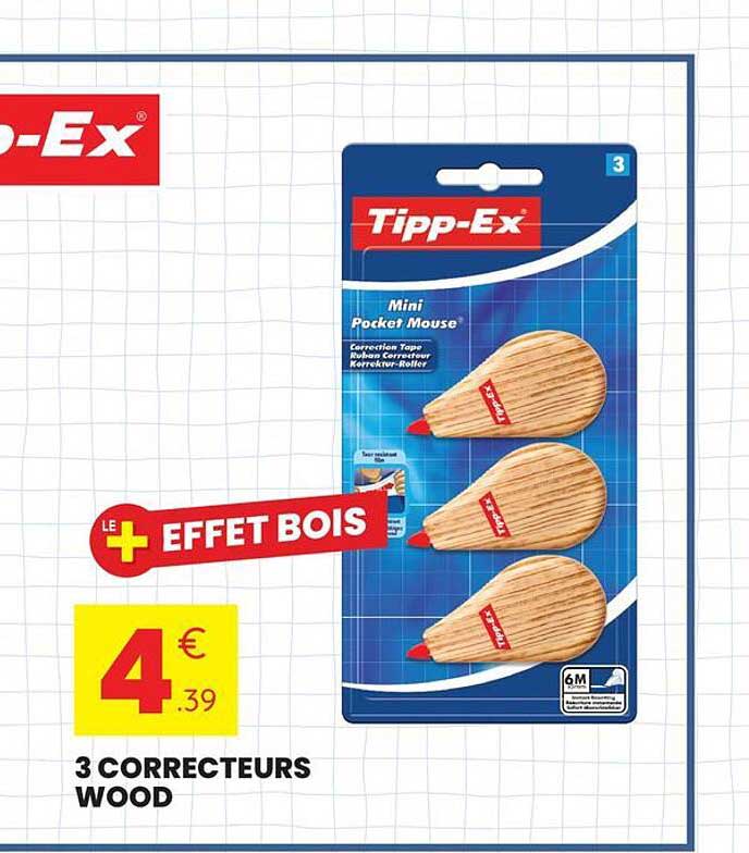 3 CORRECTEURS WOOD