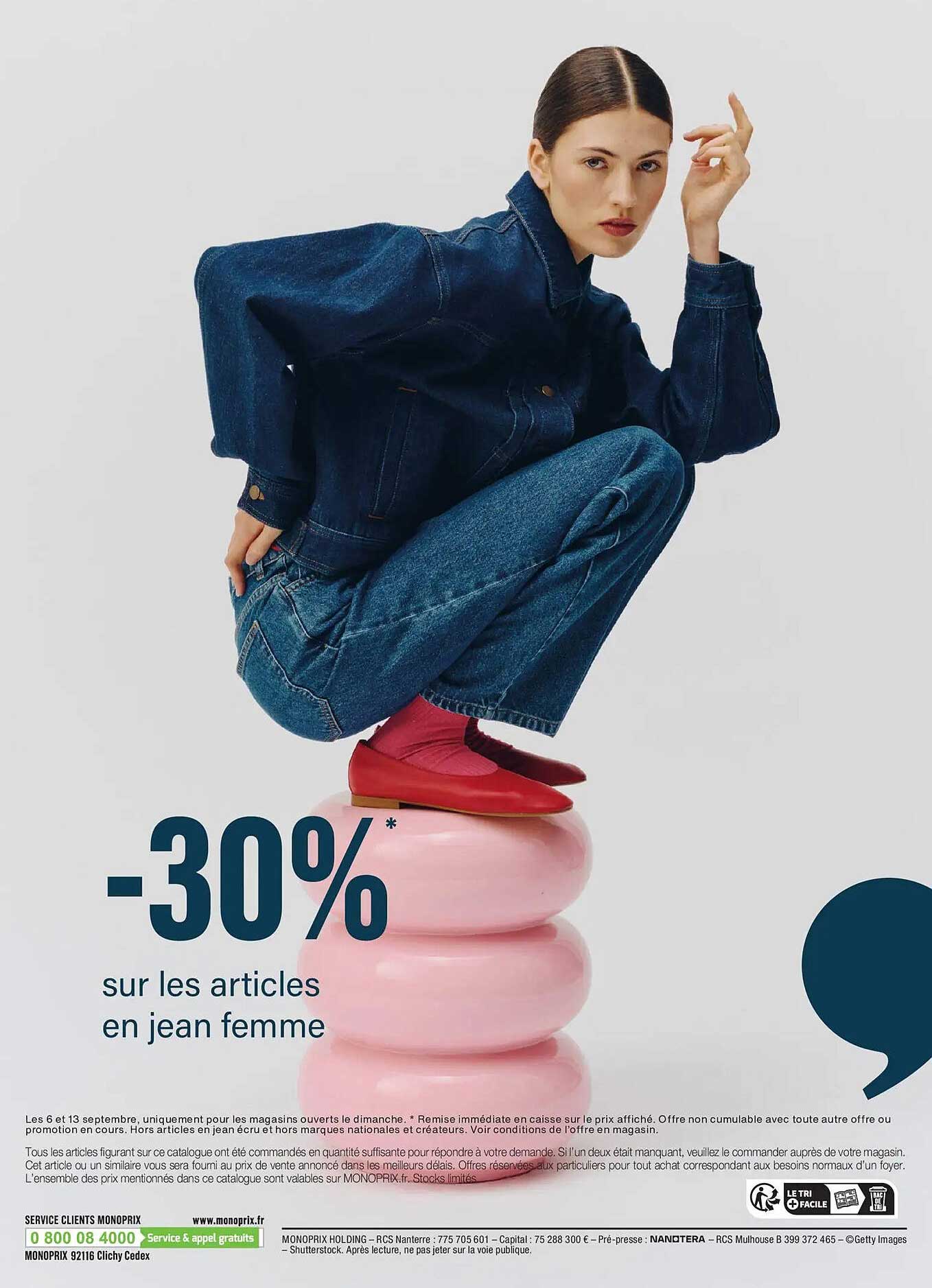 -30%* sur les articles en jean femme