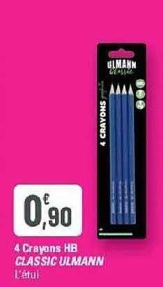 4 Crayons HB CLASSIC ULMANN