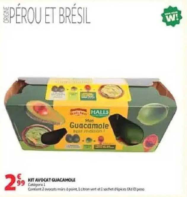 4 Kit avocat guacamole Catégorie 1