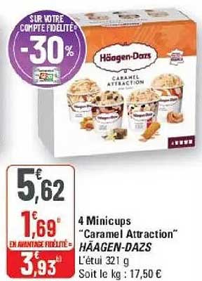 4 Minicups “Caramel Attraction” HÄAGEN-DAZS