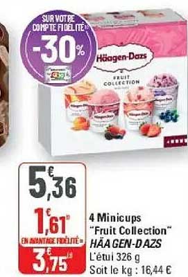4 Minicups “Fruit Collection” HÄAGEN-DAZS