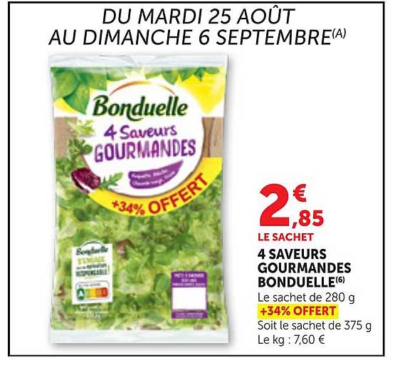 4 SAVEURS GOURMANDES BONDUELLE