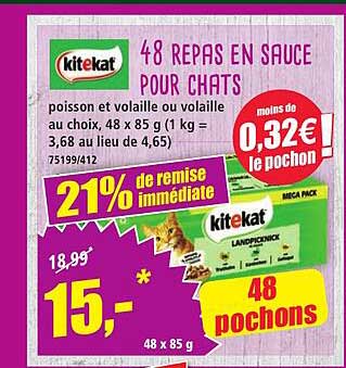 48 REPAS EN SAUCE POUR CHATS
