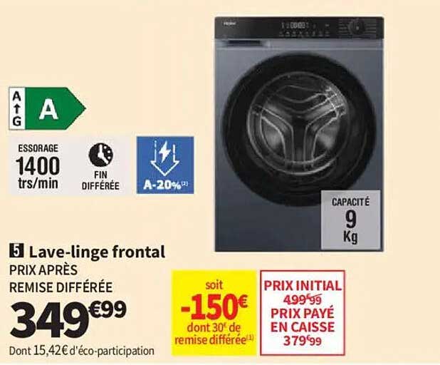 5 Lave-linge frontal