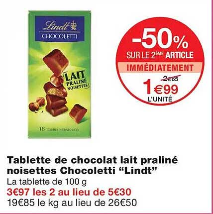 -50% SUR LE 2ÈME ARTICLE IMMÉDIATEMENT