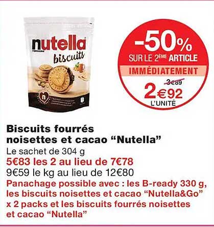 -50% SUR LE 2ÈME ARTICLE IMMÉDIATEMENT