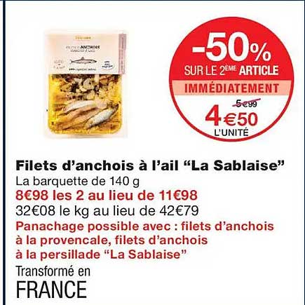 -50% SUR LE 2EME ARTICLE IMMÉDIATEMENT