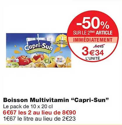 -50% SUR LE 2ÈME ARTICLE IMMÉDIATEMENT