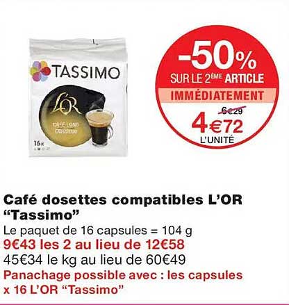 -50% SUR LE 2ÈME ARTICLE IMMÉDIATEMENT