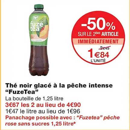 -50% SUR LE 2ÈME ARTICLE IMMÉDIATEMENT