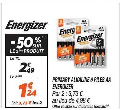 -50% SUR LE 2ÈME PRODUIT