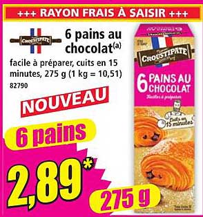 6 pains au chocolat