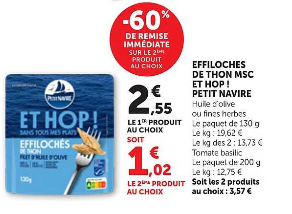 -60% DE REMISE IMMÉDIATE SUR LE 2ÈME PRODUIT AU CHOIX