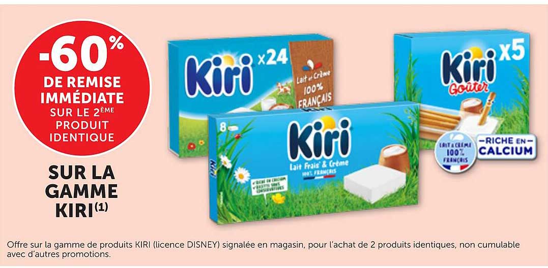 -60% DE REMISE IMMÉDIATE SUR LE 2ÈME PRODUIT IDENTIQUE