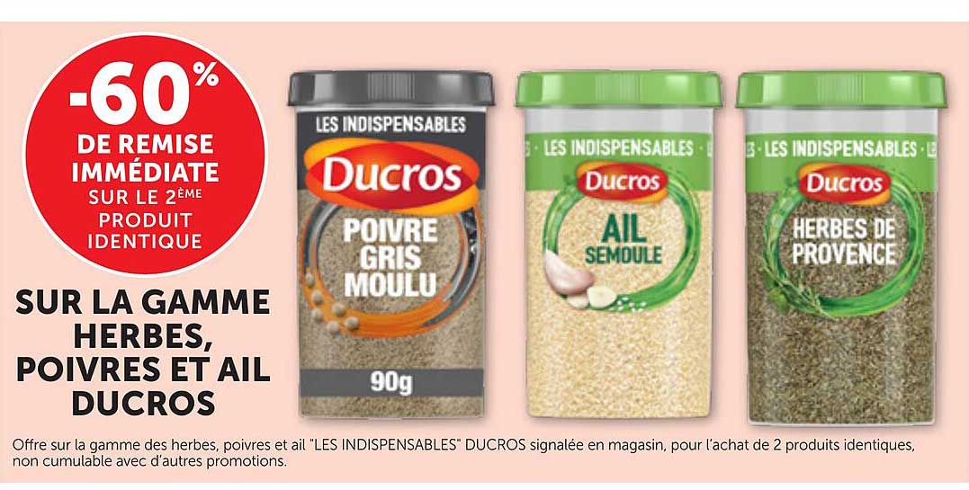 -60% DE REMISE IMMÉDIATE SUR LE 2ÈME PRODUIT IDENTIQUE