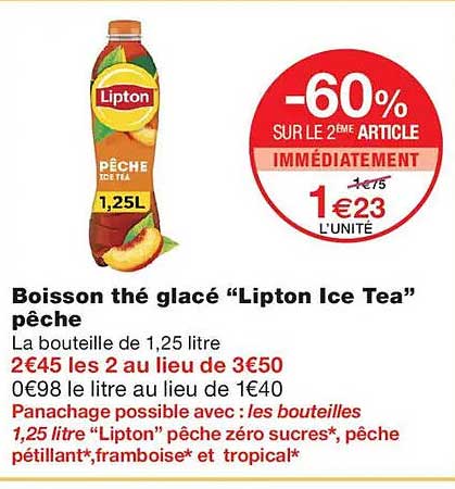 -60% SUR LE 2E ARTICLE IMMÉDIATEMENT