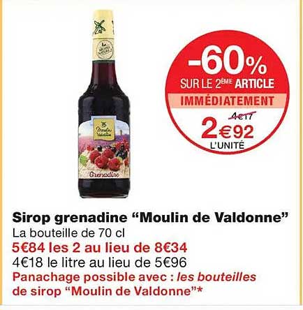 -60% SUR LE 2ÈME ARTICLE IMMÉDIATEMENT