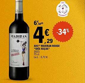 6e Madiran rouge "idee reçue" 2023, 75 cl