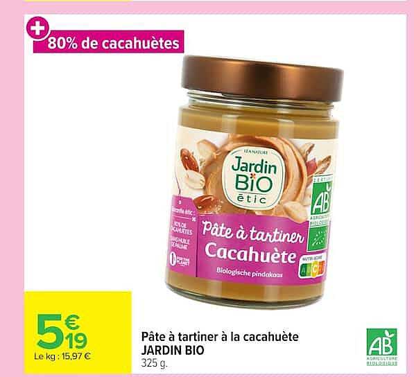 80% de cacahuètes