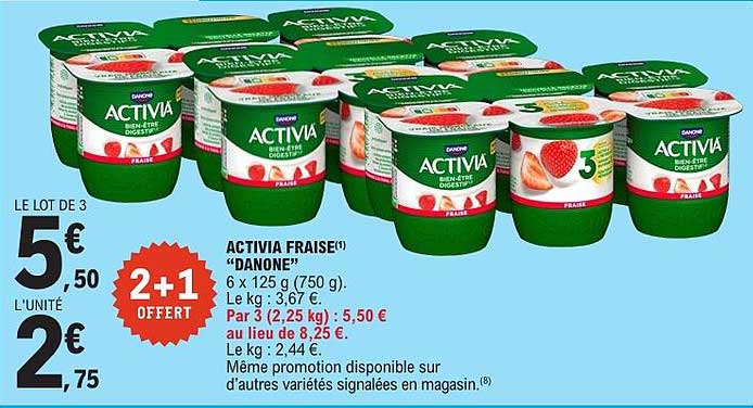 ACTIVIA FRAISE("DANONE")