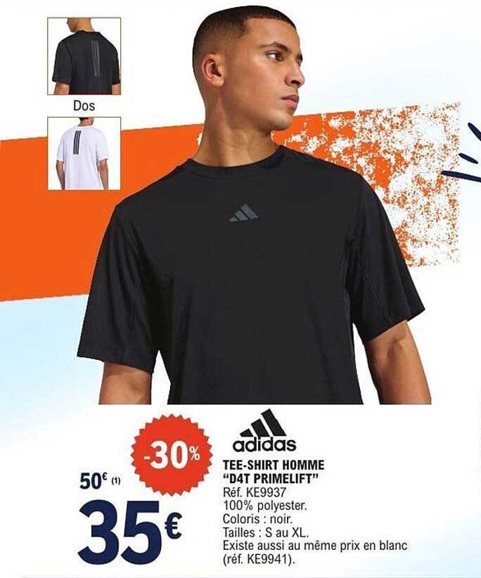 adidas TEE-SHIRT HOMME “D4T PRIMELIFT”