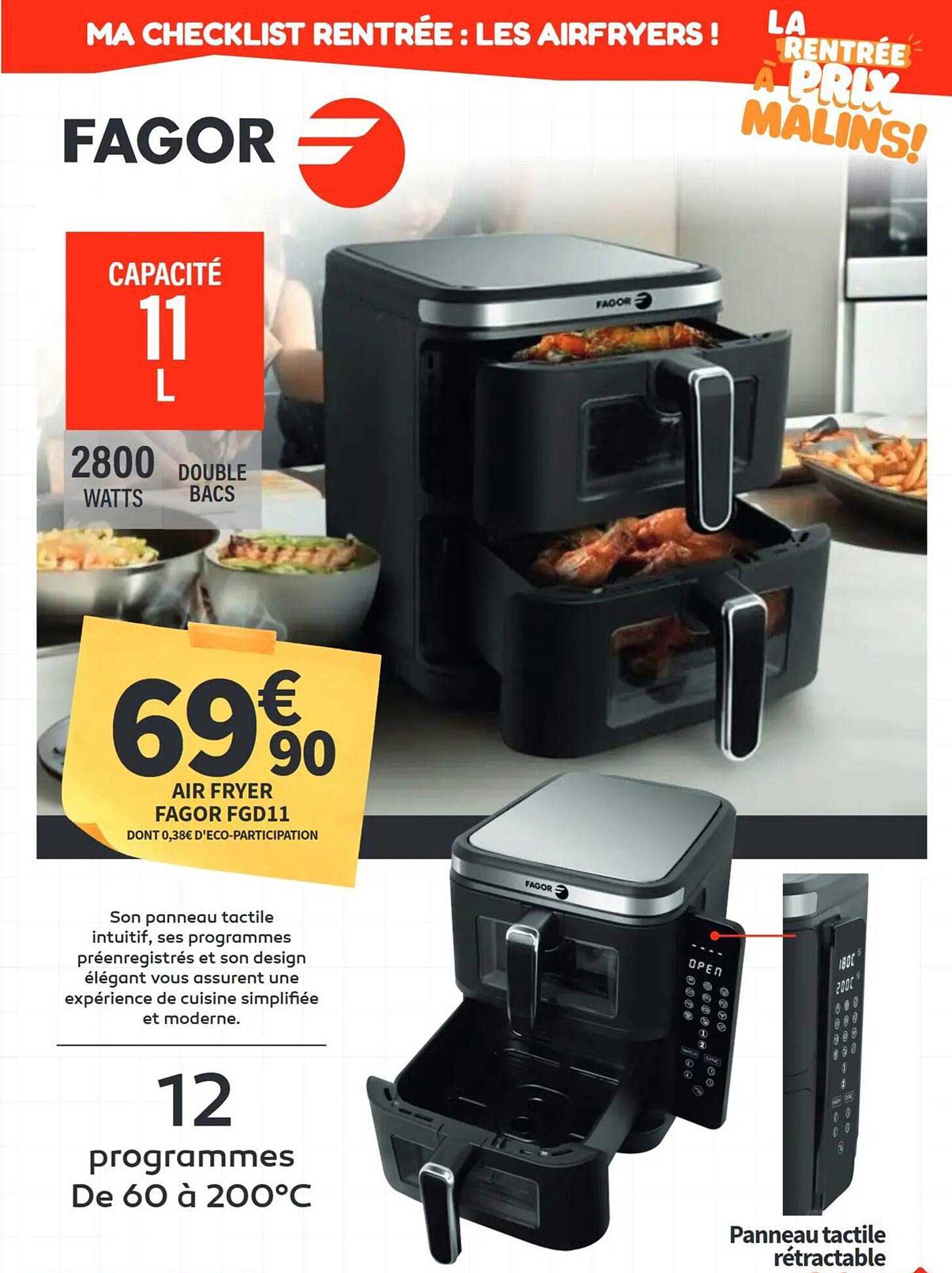 AIR FRYER FAGOR FGD11