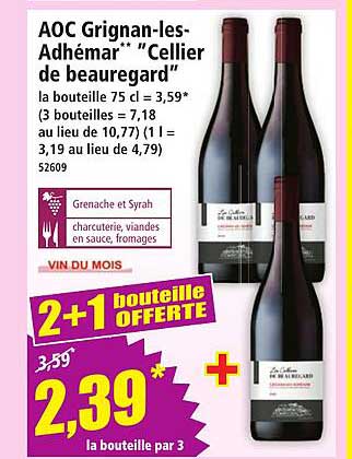 AOC Grignan-les-Adhémar* "Cellier de beauregard"