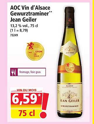 AOC Vin d'Alsace Gewurztraminer** Jean Geiler