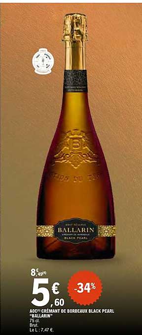AOC1 CRÉMANT DE BORDEAUX BLACK PEARL “BALLARIN”