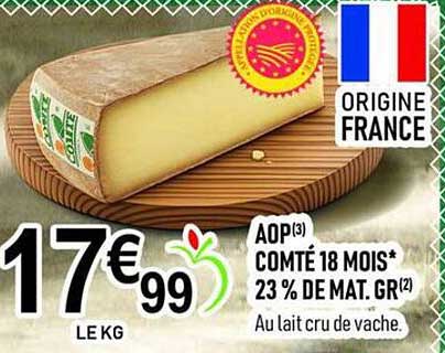 AOP COMTÉ 18 MOIS*